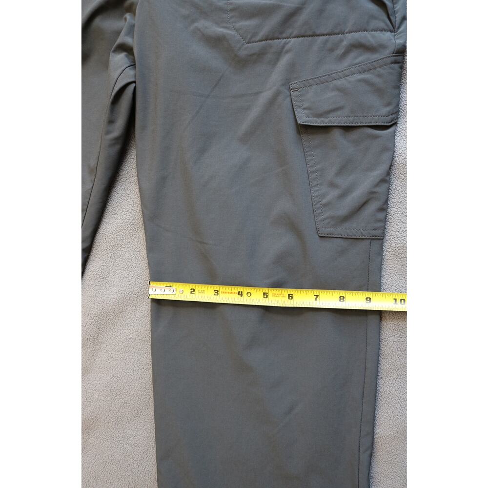 EDDIE BAUER Insulated Pants Womens Petite 12 Gray Faux Fleece Lined Cargo Hiking - Picture 4 of 14